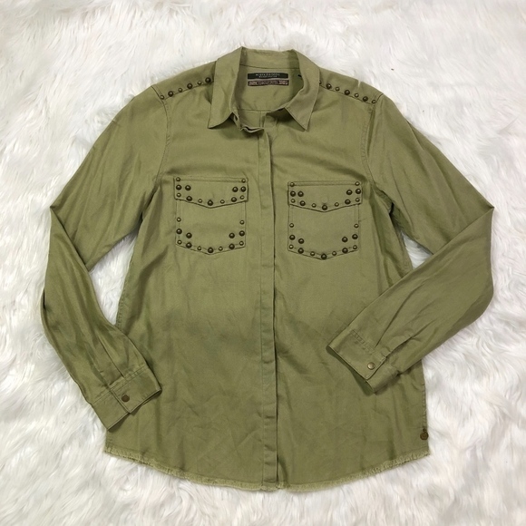 NWT Scotch & Soda Studded Button Down Shirt! - Picture 3 of 8